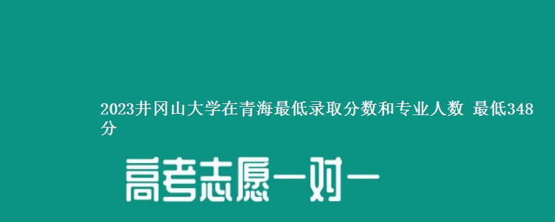 2023井冈山大学在青海最低录取分数和专业人数 最低348分