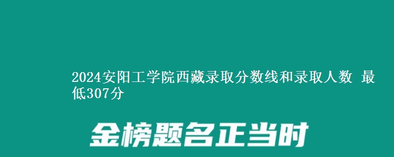 2024安阳工学院西藏录取分数线和录取人数 最低307分