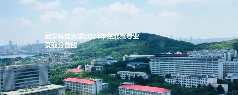 武汉科技大学2024年在北京专业录取分数线