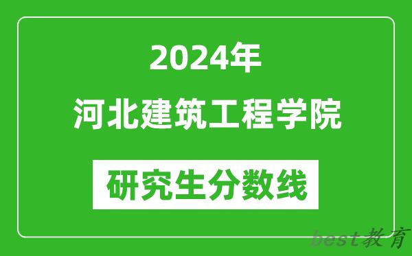 2024年河北建筑工程学院研究生分数线一览表（含2023年历年）