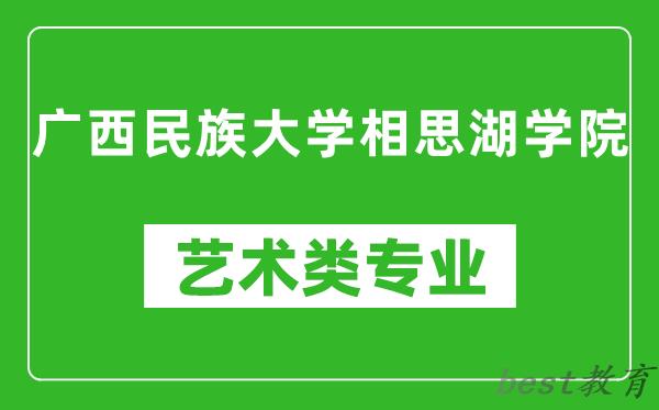 广西民族大学相思湖学院艺术类专业一览表