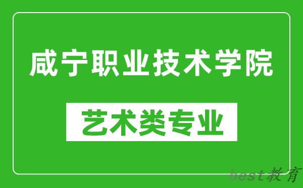 咸宁职业技术学院艺术类专业一览表