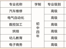 河南经济贸易技师学院专业