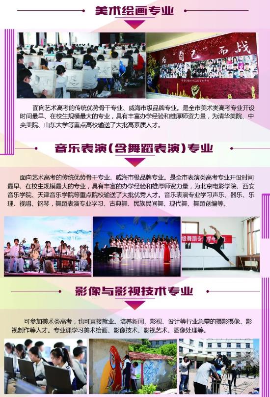 2022年山东省威海艺术学校招生简章 招生专业有哪些